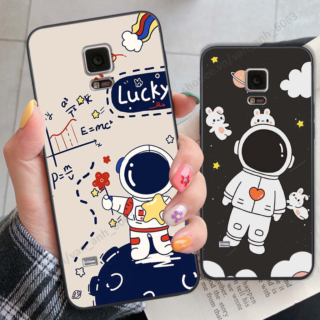 Ốp Samsung Note 4 / Note 5 hình bầu trời, phi hành gia đẹp, ốp lưng điện thoại samsung galaxy viền dẻo cao cấp