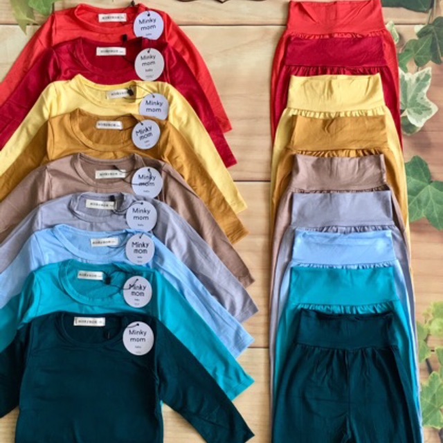 💥💥Bộ thun cotton lạnh cạp cao Minky Mom💥💥