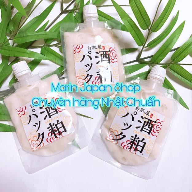 (Hàng chuẩn,giá tốt) Mặt nạ bã rượu ủ trắng mask sake pack kyoto Nhật Bản 120gr hadaya sake pack