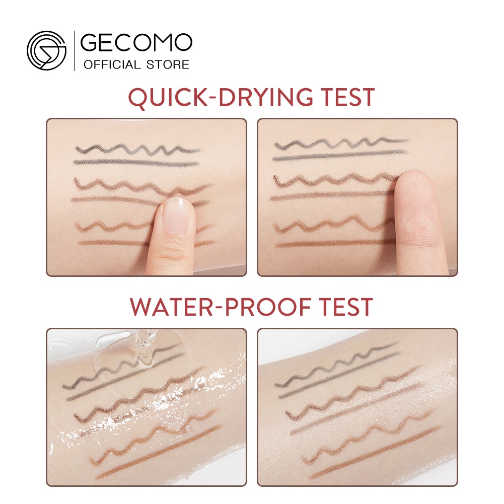 Bút Kẻ Mắt Dạng Gel GECOMO Ngòi Mảnh 3mm Chống Nước Lâu Trôi