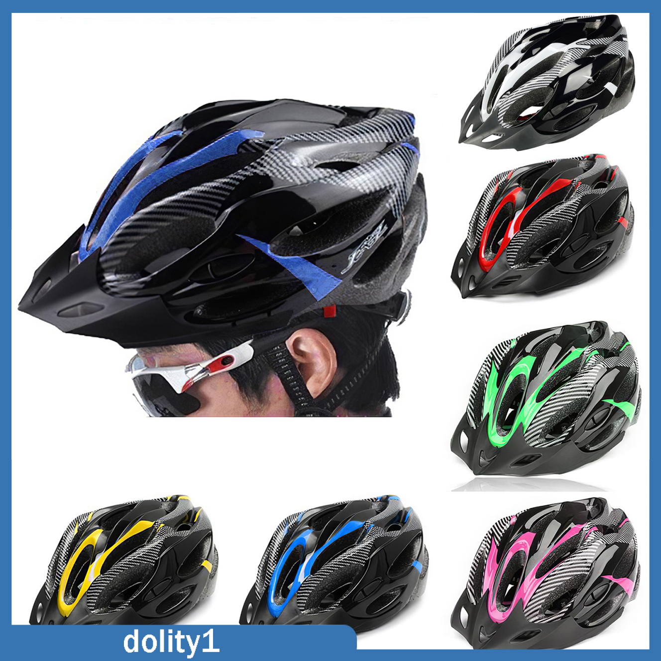 Bike Helmet with Visor Anti-impact EPS Cycling Bicycle Headgear