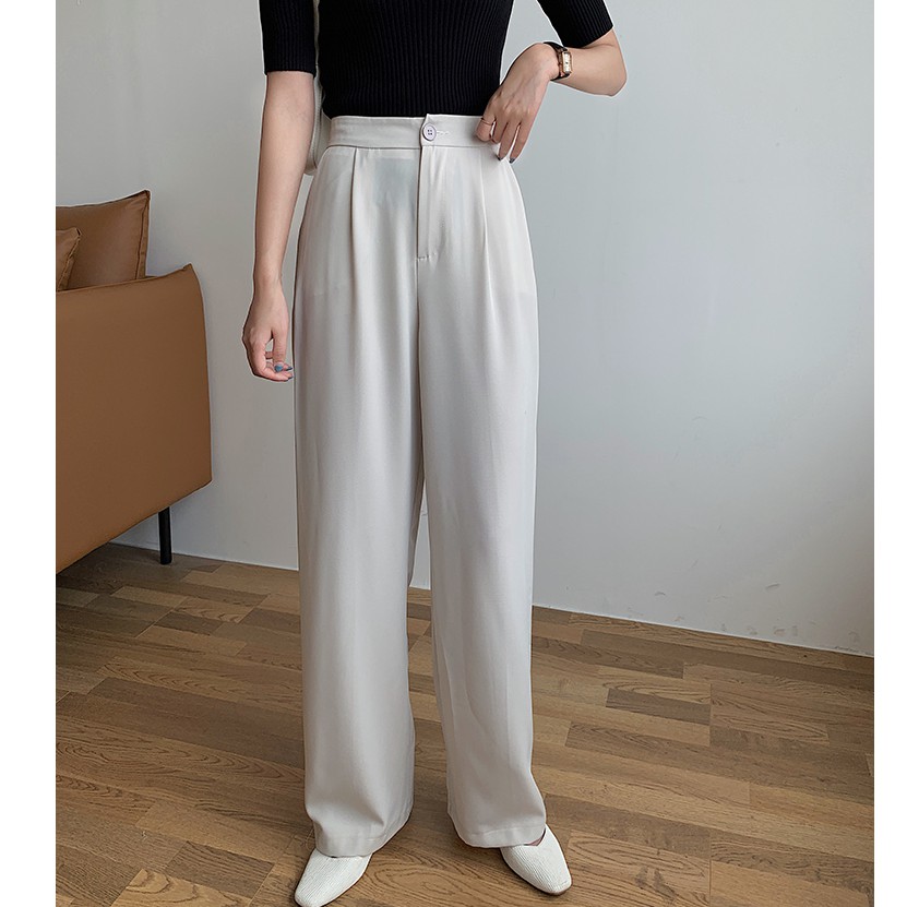 Quần Dài Lưng Cao Ống Rộng Thời Trang 42519 Cho Nữ | BigBuy360 - bigbuy360.vn