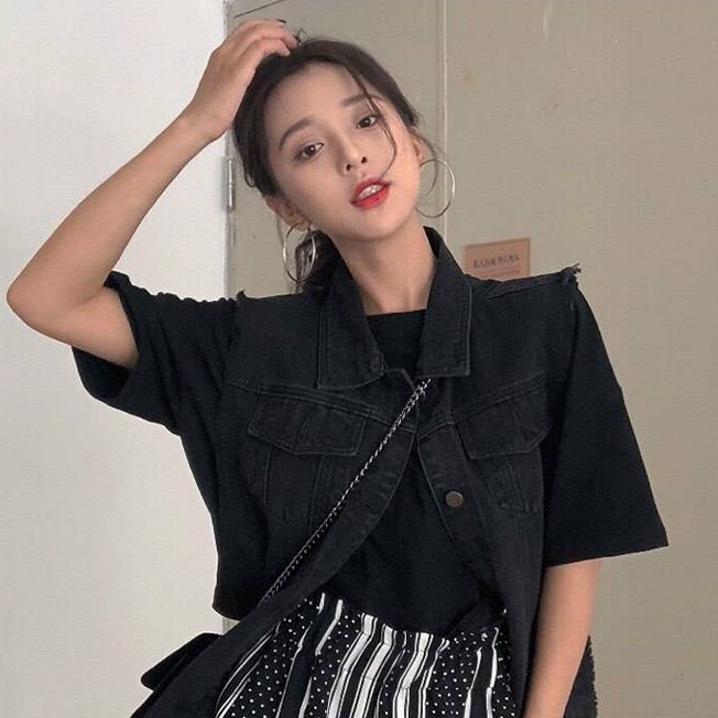 Khuyên tai bạc s925 hình tròn cỡ lớn thời trang dành cho nữ