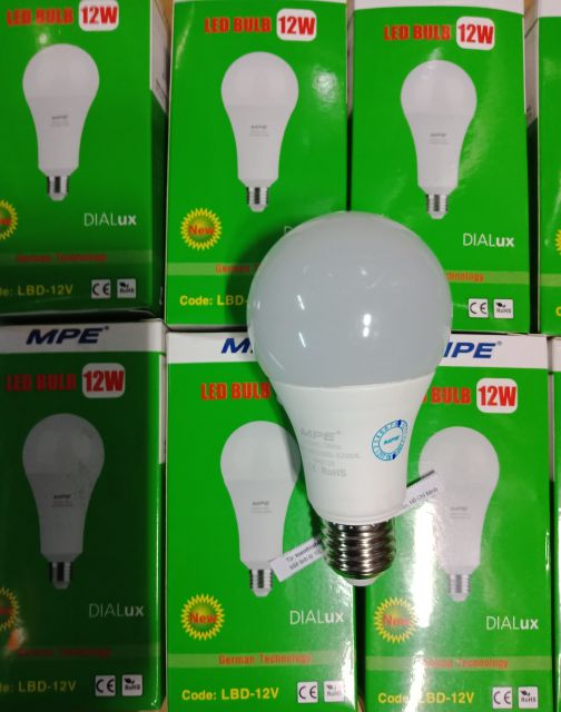 Bóng đèn Led búp 9+12W MPE sáng trắng +vàng