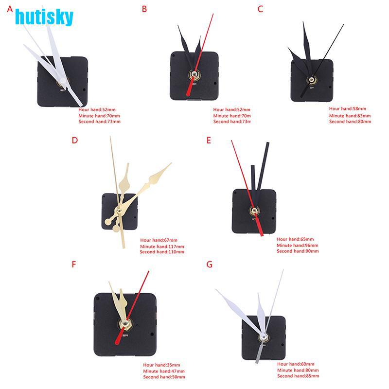 hutisky DIY Replacement Wall Clock Quartz Movement Mechanism Fittings Parts Collectibles KUI