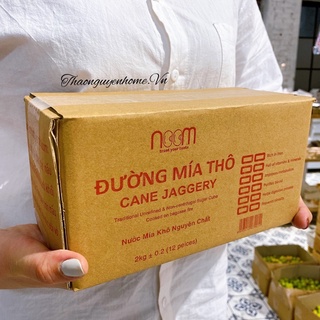 Đường Noom mật mía thô chưa tách mật hộp lớn