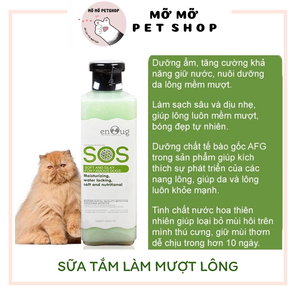 SỮA TẮM SOS 530ML CHO CHÓ MÈO