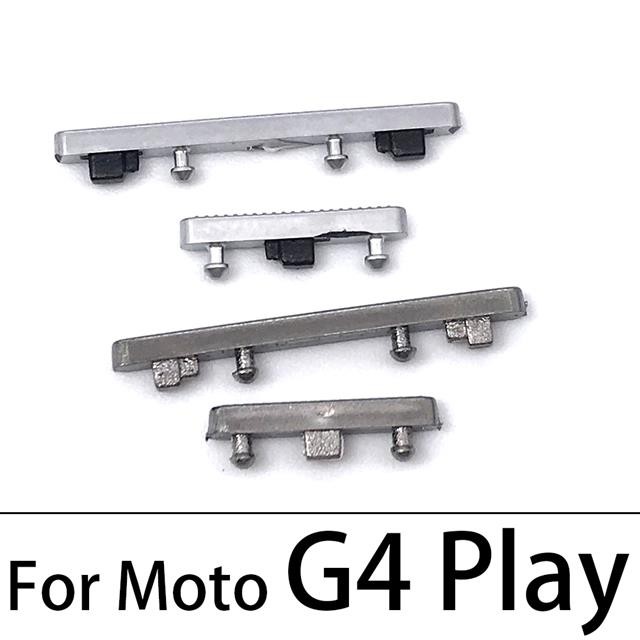 Set 10 Nút Bấm + Nút Âm Lượng Thay Thế Cho Motorola Moto G6 Play G4 G5 G5S G6 Plus