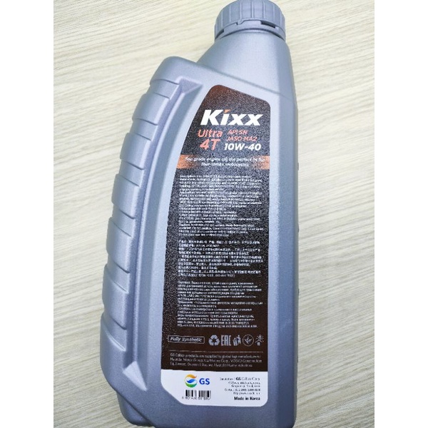 Nhớt Kixx Tổng Hợp 10W40 Ultra 4T Fully Synthetic Nhập Khẩu Hàn Quốc