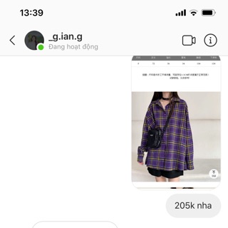 Sơ mi tím kẻ