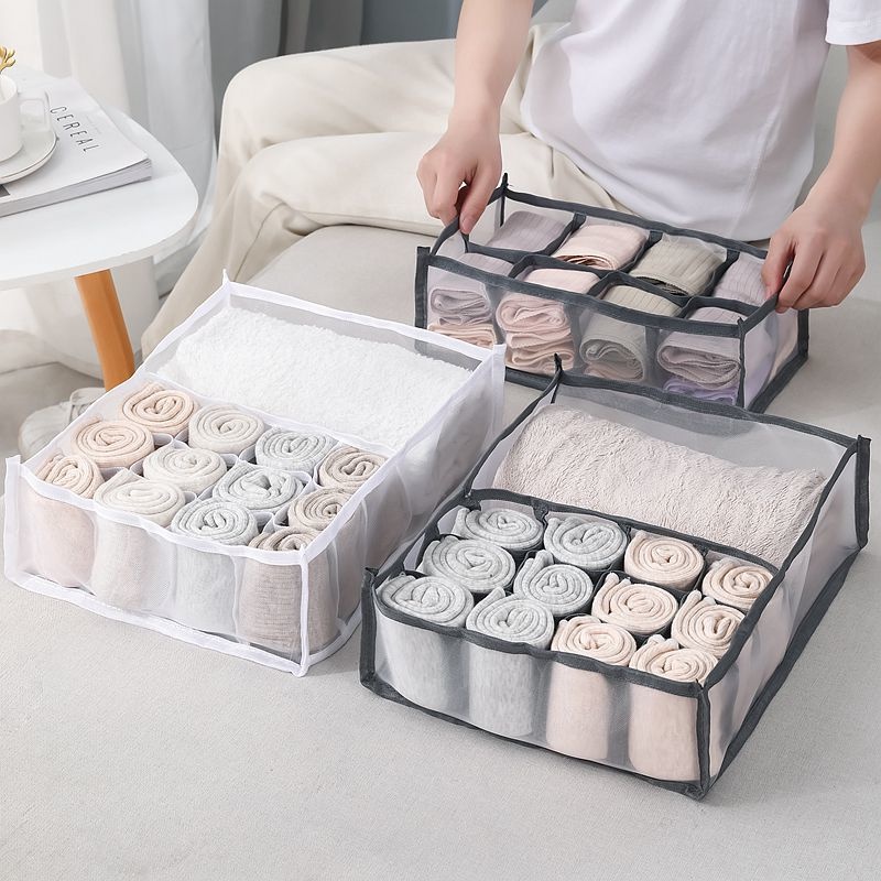 Hộp Đựng Đồ Lót Và Vớ Chia Ngăn Tiện Dụng Cho Ký Túc Xá
