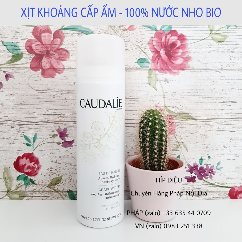 XỊT KHOÁNG CAUDALIE 200ml CỦA PHÁP