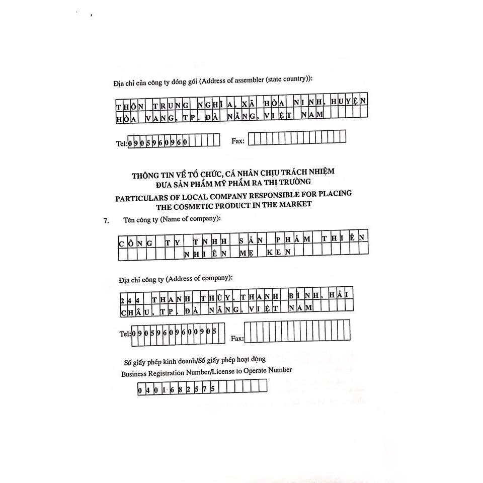 Cao tinh nghệ thiên nhiên Mẹ Ken