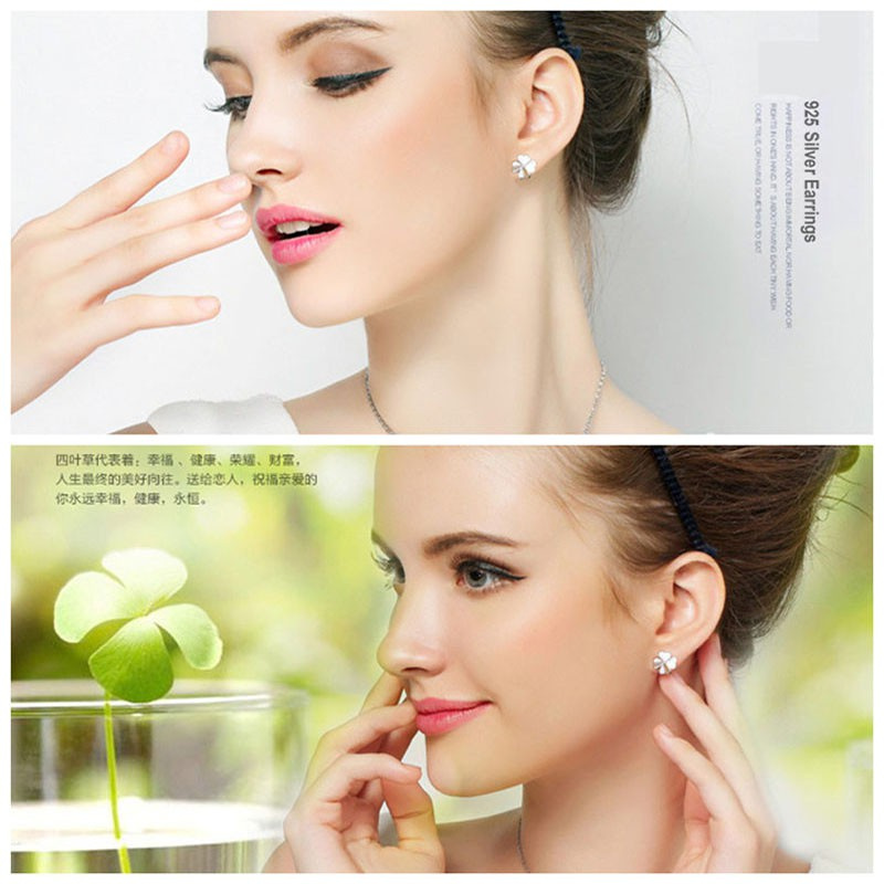 Khuyên Tai 925 Mạ Bạc Chống Dị Ứng Nhiều Mẫu Mã Style Hàn Quốc Bông Tai Thời Trang