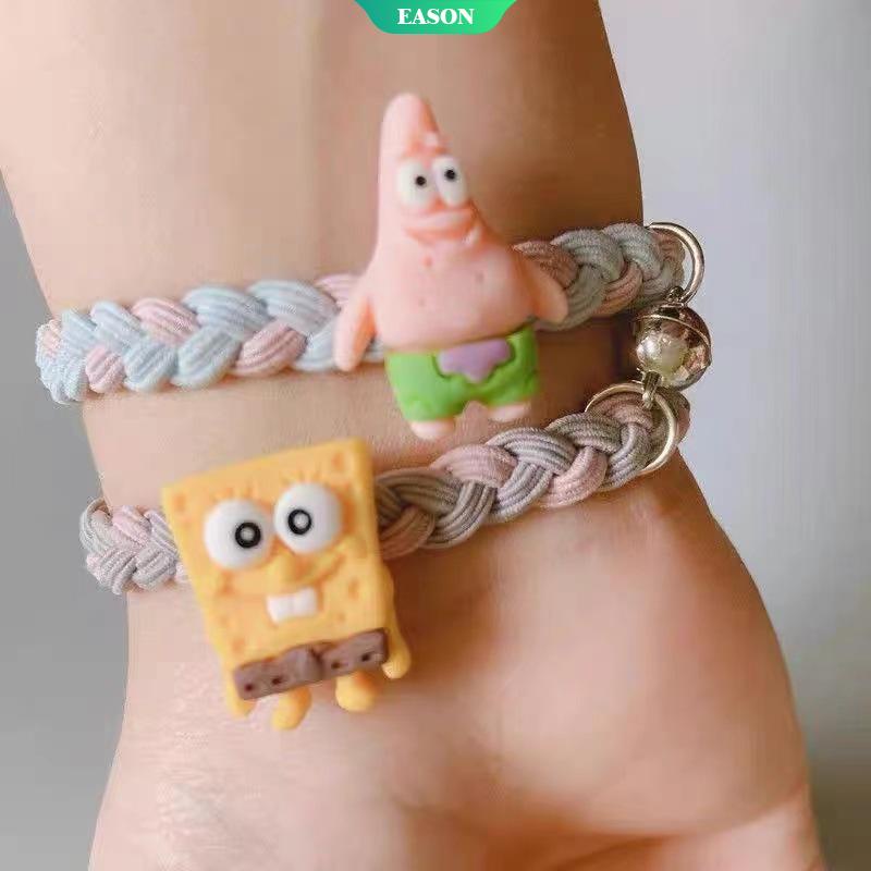 Đồ Chơi Vòng Tay Dây Đeo Gắn Búp Bê Hoạt Hình Spongebob Patrick Dễ Thương Cho Bé Gái