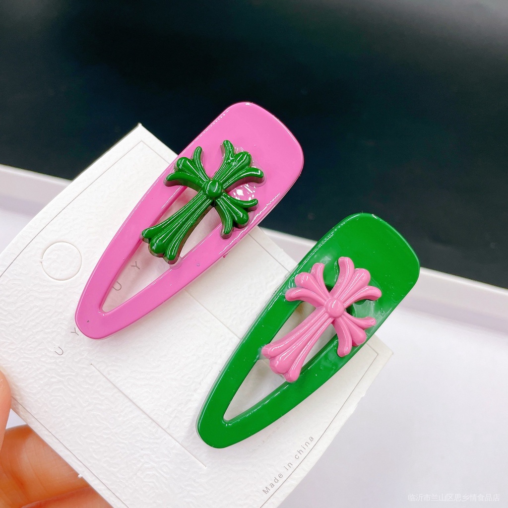 Kẹp Tóc Một Bên Tóc Mái Nhỏ Màu Sắc Macaron Hương Thơm Hoàng Gia