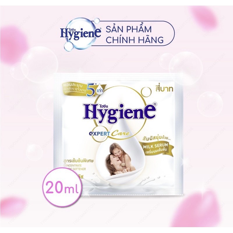 (GIÁ RẺ NHẤT) 12 gói nước xả vải Hygiene đậm đặc Thái Lan (14 loại) 20ml