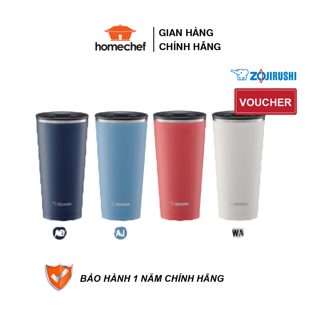 Cốc giữ nhiệt inox Zojirushi 450ml, an toàn sức khỏe, hàng chính hãng, xuất sứ Nhật Bản SX-FSE45, sản xuất Thái Lan