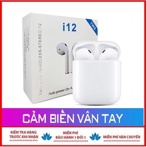 Tai nghe Bluetooth Không Dây i12 Bản Nâng Cấp Chip 5.0, Tai Nghe Không Dây Dành Cho Tất Cả Các Máy Smart Phone