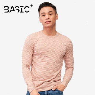 Áo thun nam sọc ngang tay dài cổ tròn After All - A06-01