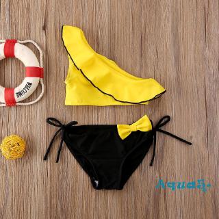 Bộ Bikini 2 Mảnh Thắt Nơ Cho Bé Gái