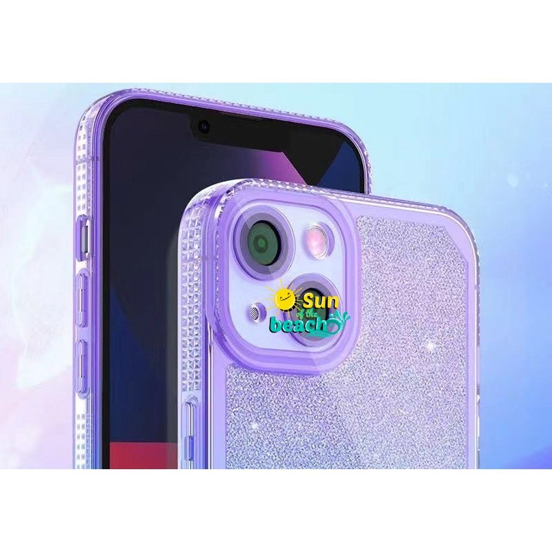 VIỀN VUÔNG GIẢ 12 13 Ốp DẺO BẢO VỆ CAMERA  Nhũ Màu Loang IP 7 8 X XS 11 12 13 PLUS / PRO / MAX
