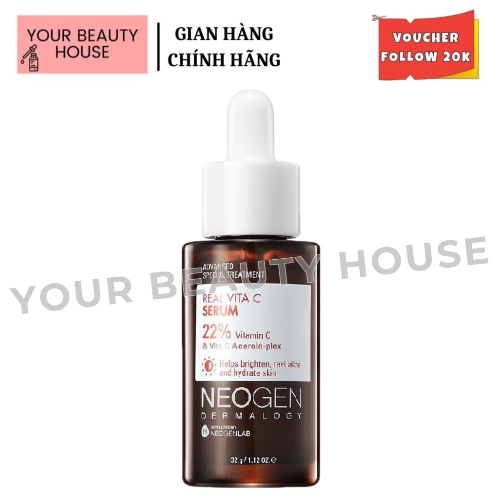 Serum làm trắng da mờ thâm NEOGEN DERMALOGY REAL VITA C SERUM 32g