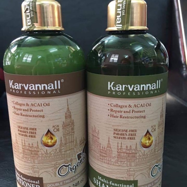 Dầu gội xả Karvannall Organic chống rụng  kích thích tóc  chống gàu