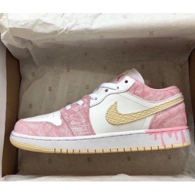 Giày Nữ Cổ Thấp Jordan1 ,Giày Hồng Vảy Sơn Full Box Bill | BigBuy360 - bigbuy360.vn
