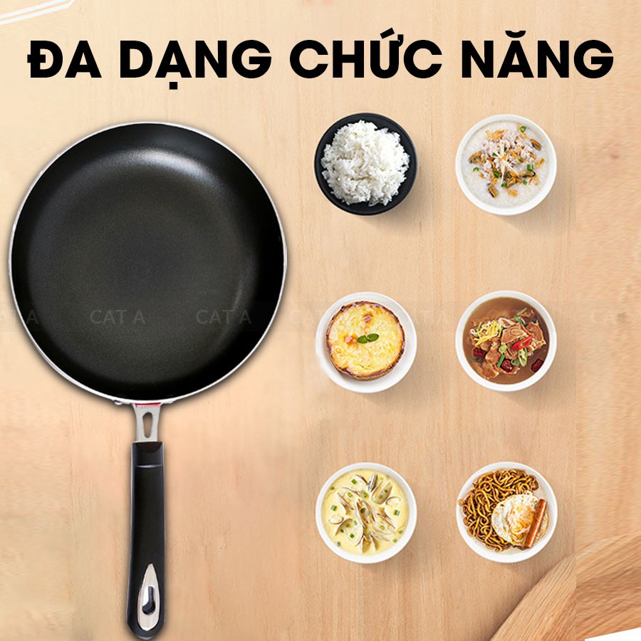 CHẢO CHỐNG DÍNH BẾP TỪ HỢP KIM NHÔM CÓ NẮP KÍNH, SIZE 24CM -26CM [ TFFP -526 -24/26]