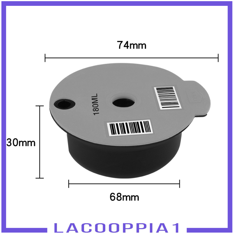 [LACOOPPIA1]Reusable Coffee Capsule Pod Slicone Lid Fits Bosch for Tassimo Machine