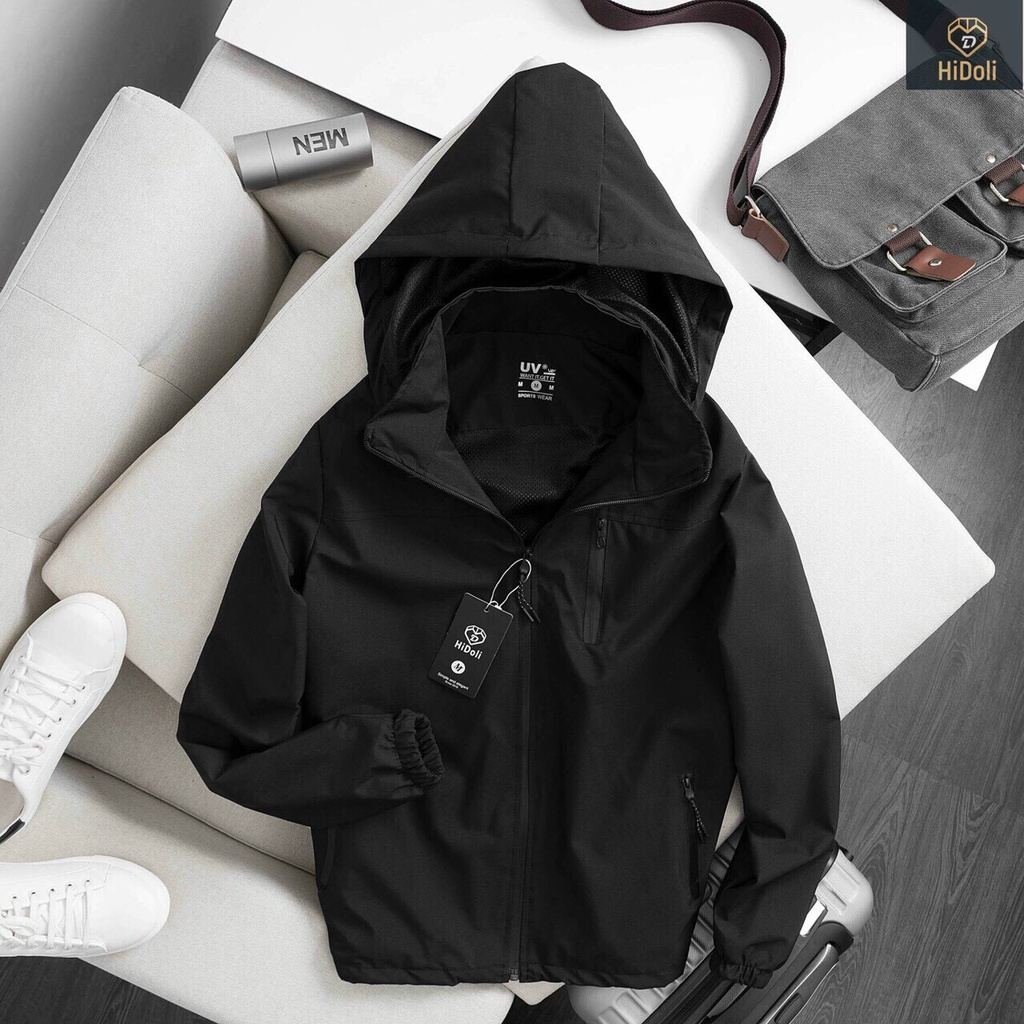 Áo khoác gió nam nữ có mũ cao cấp 2 lớp, Áo gió nam nữ mẫu mới 2022 - AHSTORE