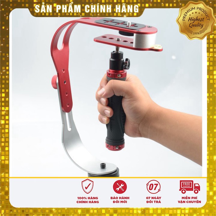 [Sale] [ELPSJUNE hoàn 30k xu] Tay cầm chống rung - Stabilizer Steadicam cho camera hành trình, hành động, điện thoại .