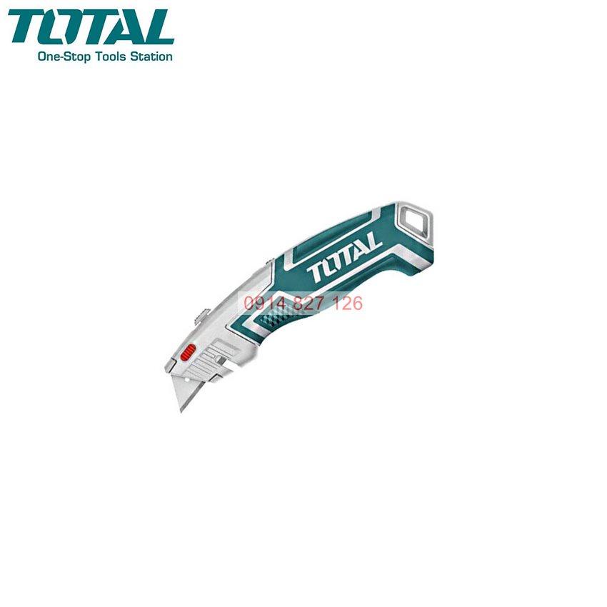 Dao rọc giấy đa năng TOTAL THT5126128 kích thước lưỡi 61x19mm, lưỡi SK5, kèm 6 lưỡi, Bh 6 tháng Kouritsu Official Store