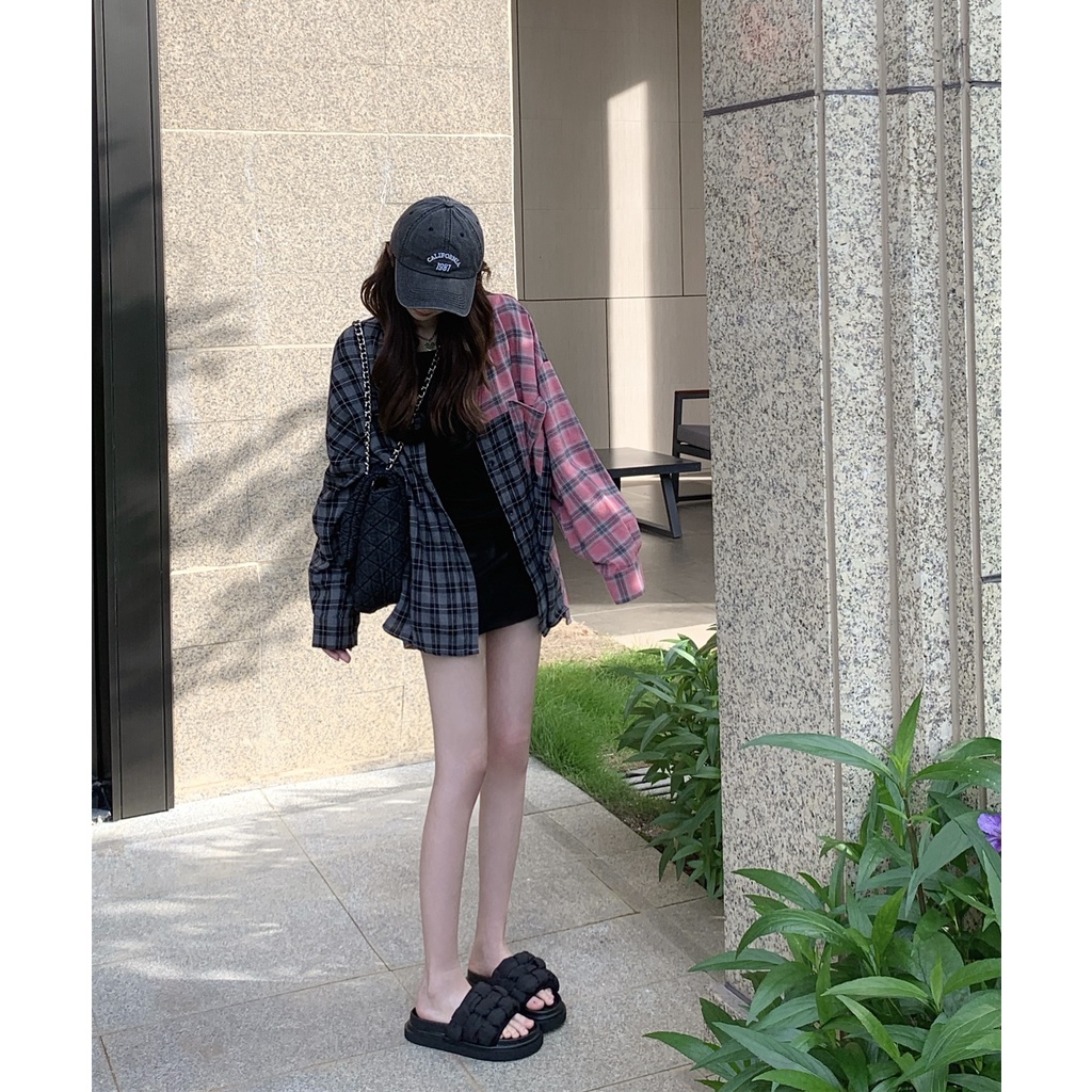 Áo Sơ Mi Nữ Dài Tay Cổ Bẻ Form Rộng Thời Trang Hàn