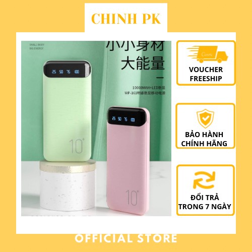 Sạc Dự Phòng Mini 10000Mah WK Chính Hãng Wp161