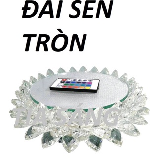 Đài sen pha lê tròn LED đổi màu Φ16