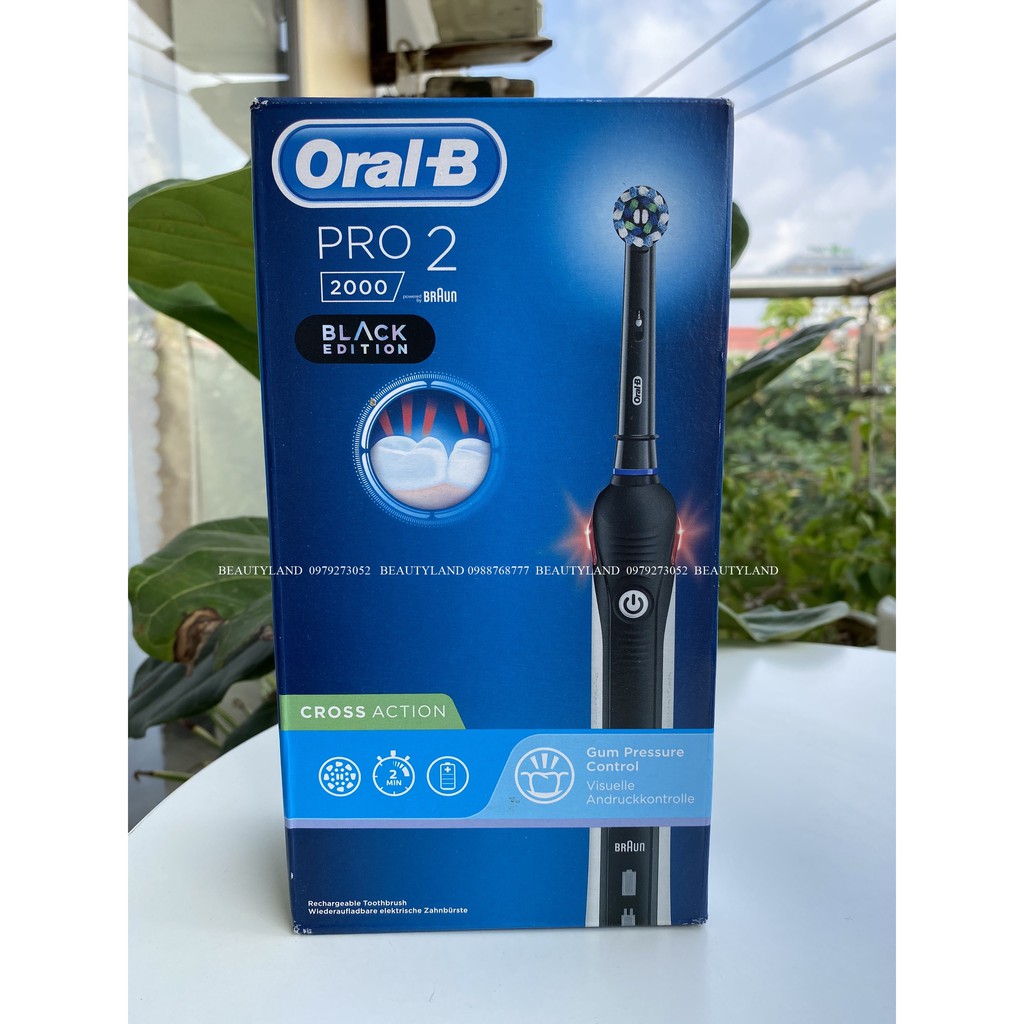 ( LỖI 1 ĐỔI 1) BÀN CHẢI ĐIỆN ORAL B PR 2 2000 GIÚP RĂNG KHỎE, SẠCH KHÔNG LÀM TỔN THƯƠNG NƯỚU