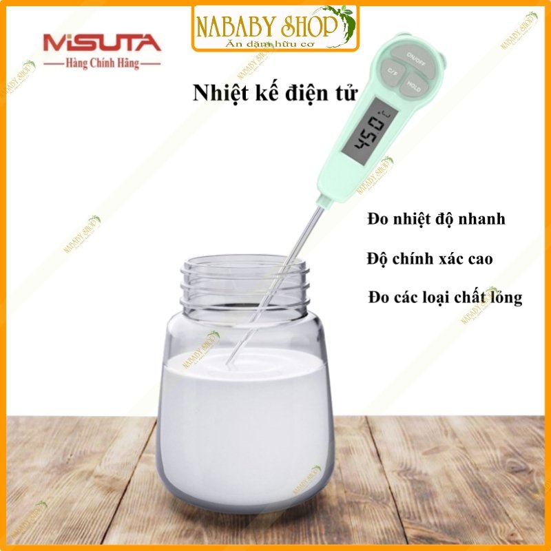 [Mẫu mới chính hãng Misuta] Nhiệt kế đo nước pha sữa, đo nhiệt độ nước, thức ăn Misuta chính xác,an toàn