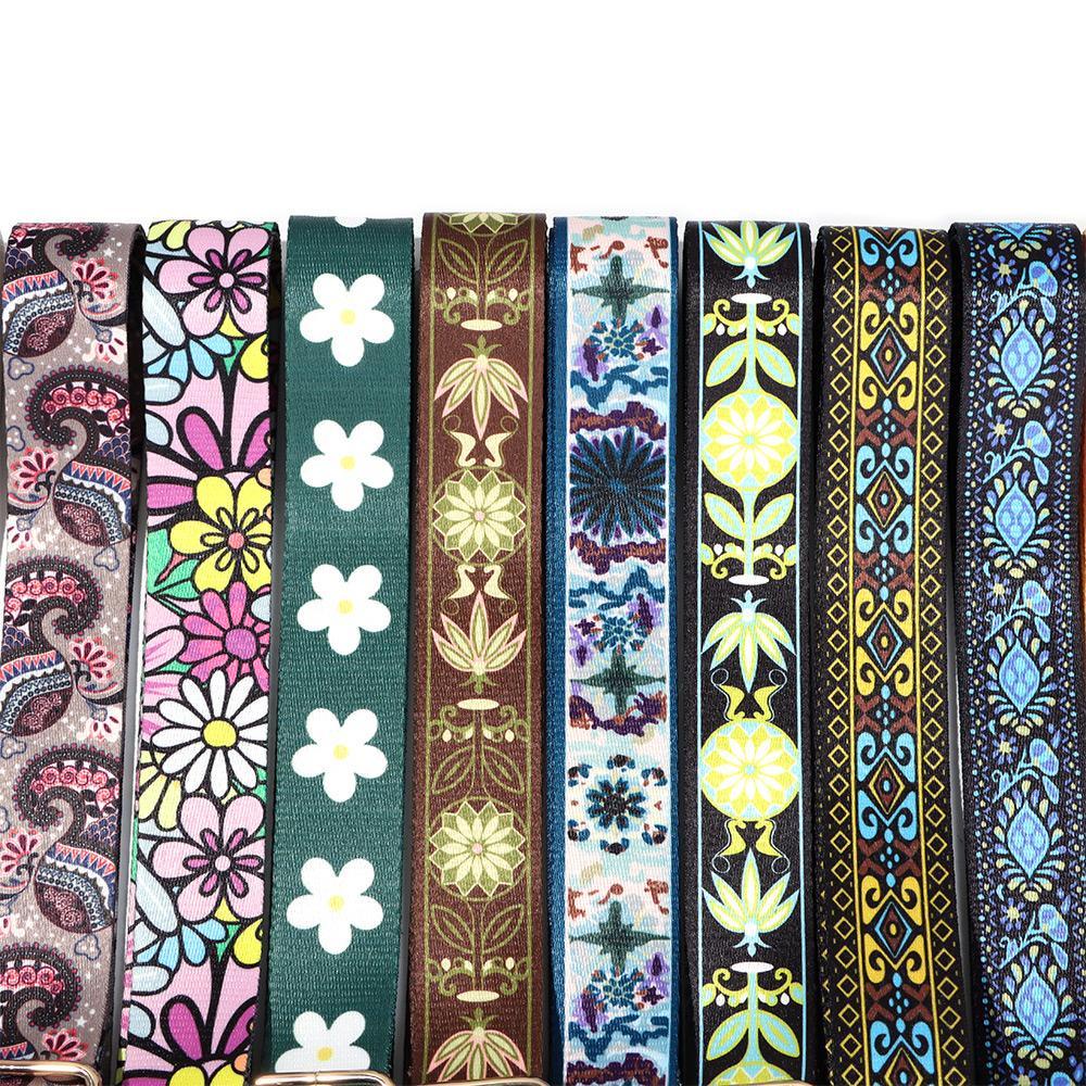 MIHAN1 Phụ Kiện Dây Đeo Túi Xách Bằng Nylon Thêu Hoa Xinh Xắn