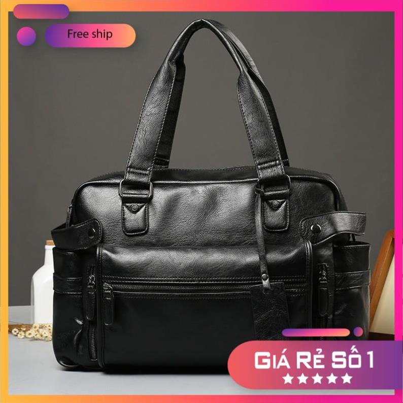 Túi xách nam đẹp thời trang cao cấp, Túi xách da nam hàng hiệu cỡ lớn phù hợp cho nam công sở đi du lịch đi chơi
