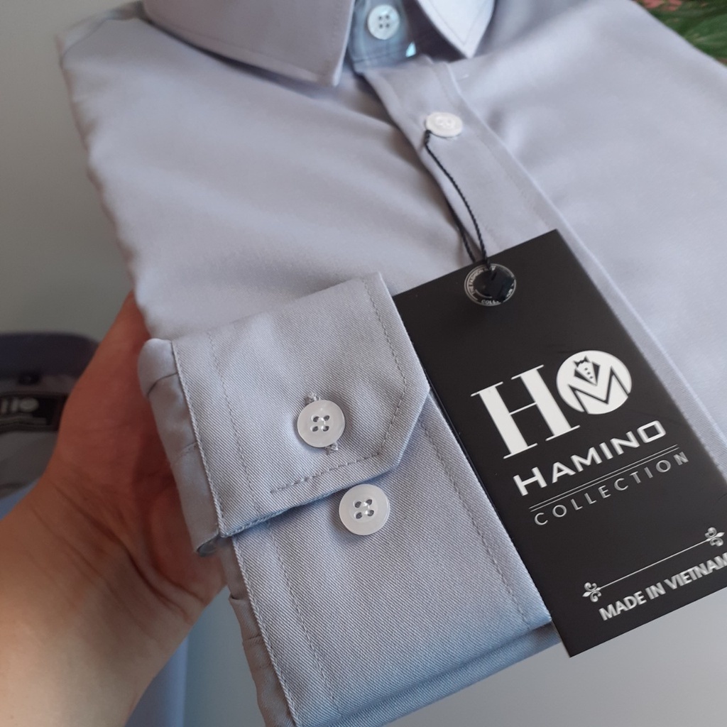 Áo Sơ Mi Nam Dài Tay TAHISM021 Vải Lụa Thái Cao Cấp Dáng Ôm Phong Cách Hàn Quốc | BigBuy360 - bigbuy360.vn