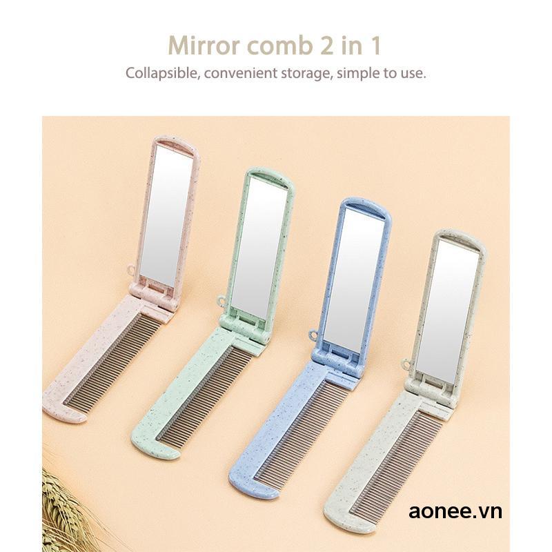 ✨✨Lược Mini kèm gương tiện lợi.