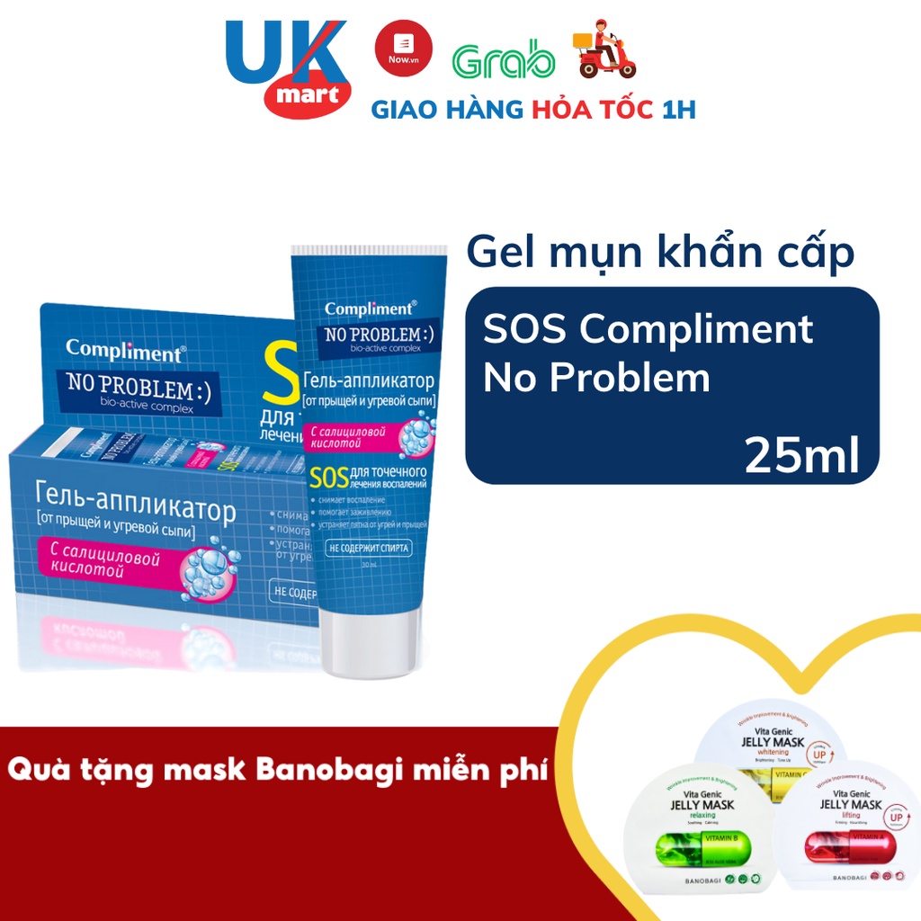 Gel Mụn Khẩn Cấp SOS Compliment No Problem 25ml