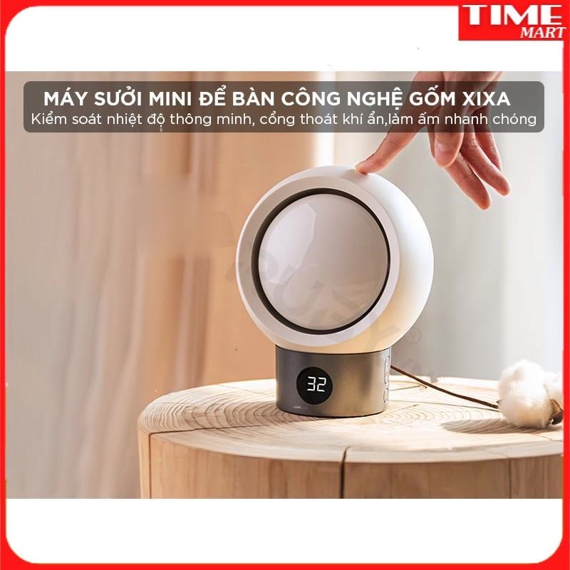 Máy Sưởi Mini Để Bàn Công Nghệ Gốm XIXA, 9 Chế Độ Làm Nóng Tùy Chọn. An toàn [TIME_MART siêu thị tiện ích gia đình]