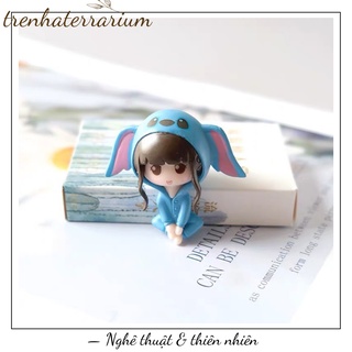 Tiểu cảnh cô gái chibi Terrarium đáng yêu