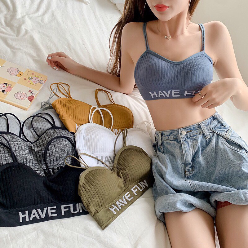 Áo Bra Cúp Ngực, Dây Kép Mẫu Mới Have Fun