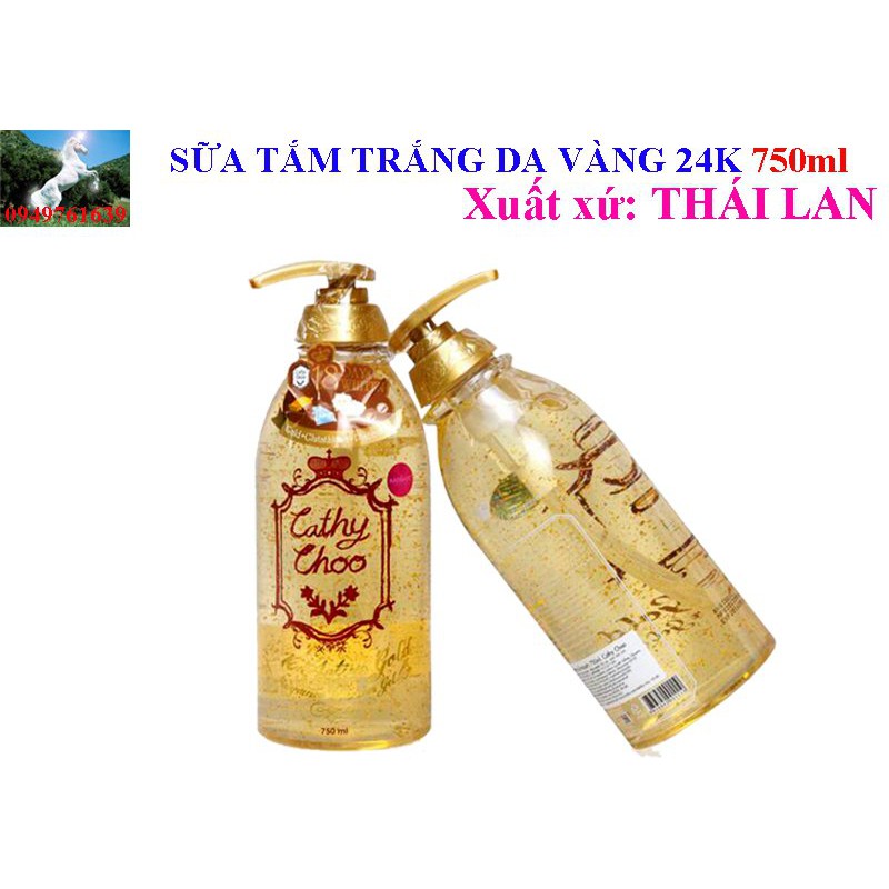 Sữa Tắm Vàng Trắng Da Cathy Choo 24K Active Gold Fragrance Shower Gel (750ml)