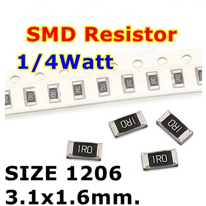 1206 110K 120K 130K 150K 160K 180K 200K 220K 240K 270K 330K 360K 390K 470K SMD Điện trở 3.1x1.6mm. 1