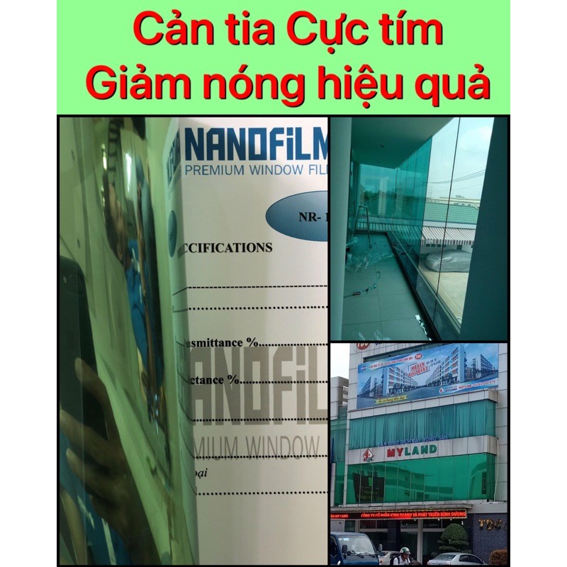 [ Phim cách nhiệt Hàn Quốc ] phim cách nhiệt cửa sổ màu xanh lá